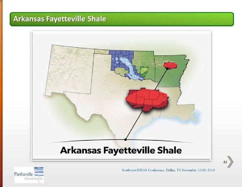 SOUTHWEST IDEAS INVESTOR CONFERENCE – Panhandle Oil and Gas Inc. – slide 33