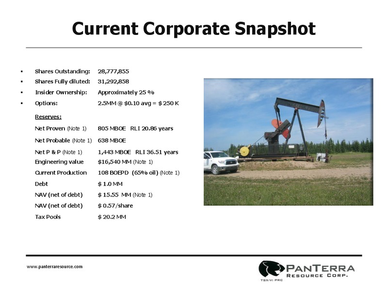 Investor Presentation – Panterra Resource Corp. – slide 2