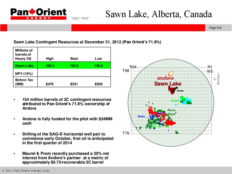 Investor Presentation – Pan Orient Energy – slide 17
