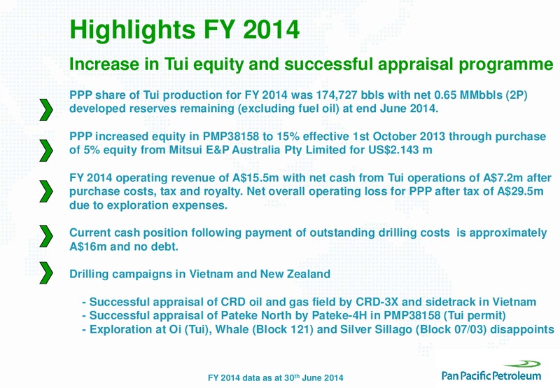 Good Oil Conference – Pan Pacific Petroleum – slide 4