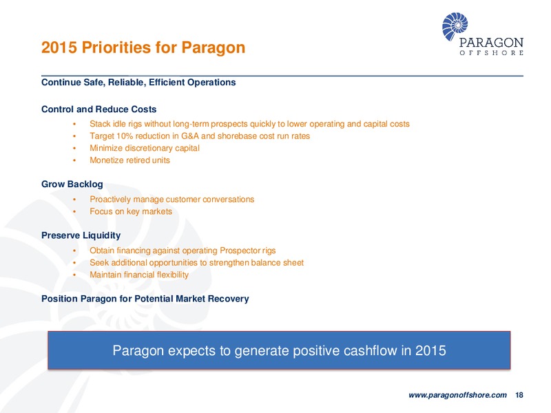 CITI2015 GLOBAL ENERGY AND UTILITIES CONFERENCE – Paragon Offshore Plc – slide 17