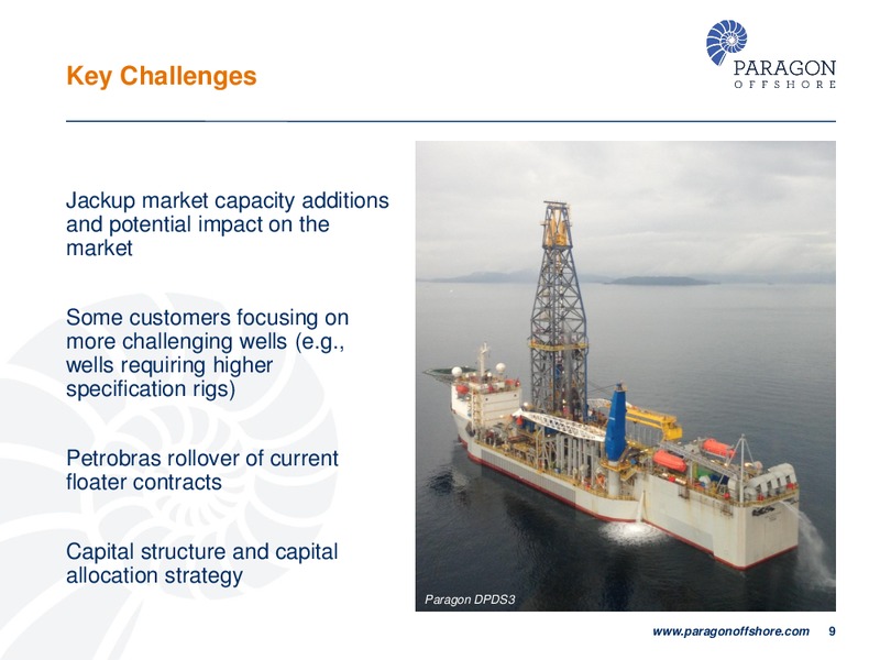 DEUTSCHE BANK 22ND ANNUAL LEVERAGED FINANCE CONFERENCE – Paragon Offshore Plc – slide 8