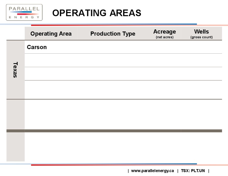 CORPORATE PRESENTATION – PARALLEL ENERGY LP – slide 6