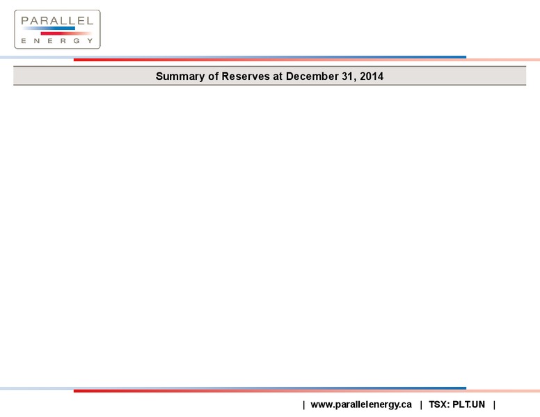 APRIL 2015 CORPORATE PRESENTATION – Parallel Energy Lp – slide 8