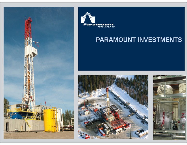 CIBC Whistler Institutional Investor Conference – Paramount Resources Ltd. – slide 24