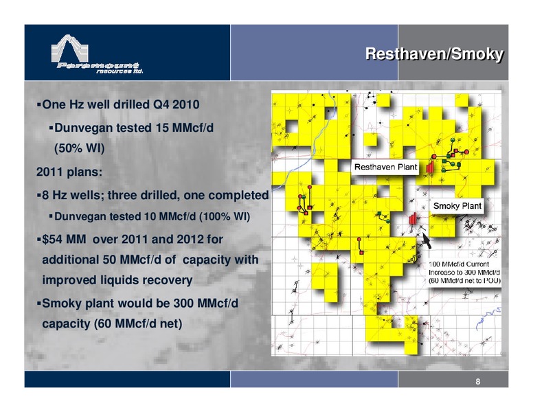 EAST COAST ENERGY CONFERENCE 2011 – Paramount Resources Ltd. – slide 7