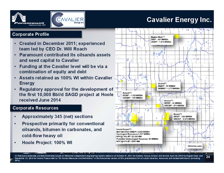 Corporate Presentation – Paramount Resources Ltd. – slide 23