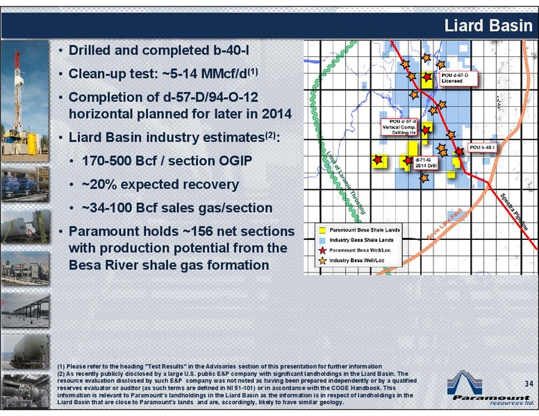 INVESTOR PRESENTATION – Paramount Resources Ltd. – slide 33