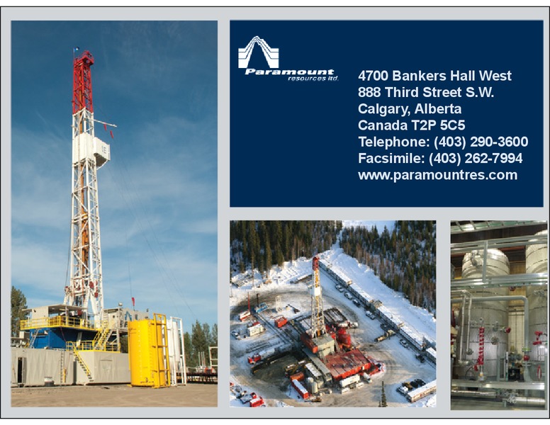 INVESTOR PRESENTATION – Paramount Resources Ltd. – slide 38