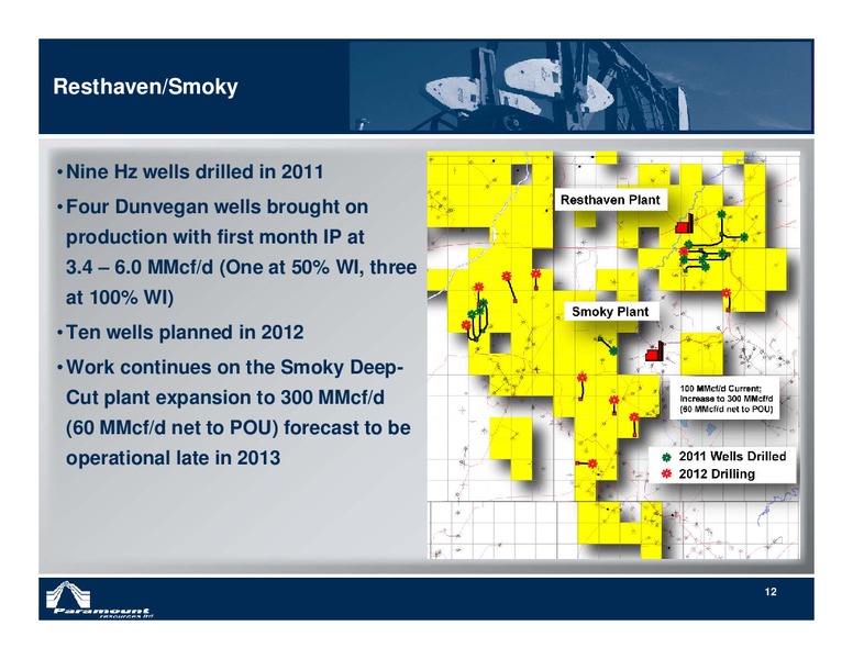 CIBC 2012 ENERGY CONFERENCE – Paramount Resources Ltd. – slide 11