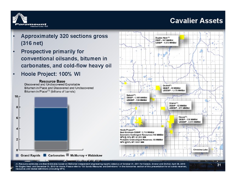 MAY 2014 ANNUAL GENERAL MEETING OF SHAREHOLDERS – Paramount Resources Ltd. – slide 30