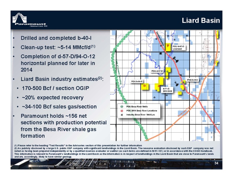 MAY 2014 ANNUAL GENERAL MEETING OF SHAREHOLDERS – Paramount Resources Ltd. – slide 33