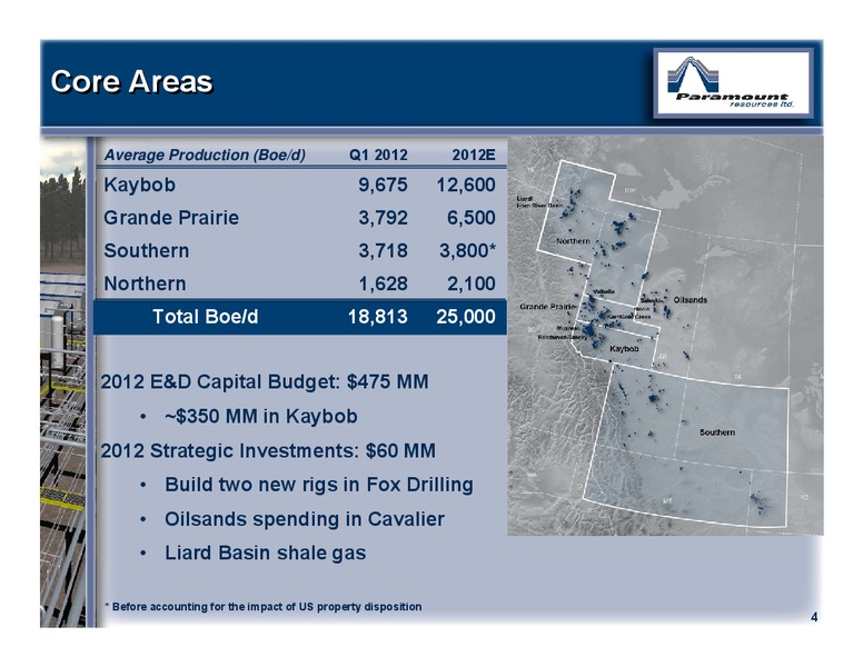 MAY 2012 ANNUAL GENERAL MEETING – Paramount Resources Ltd. – slide 3