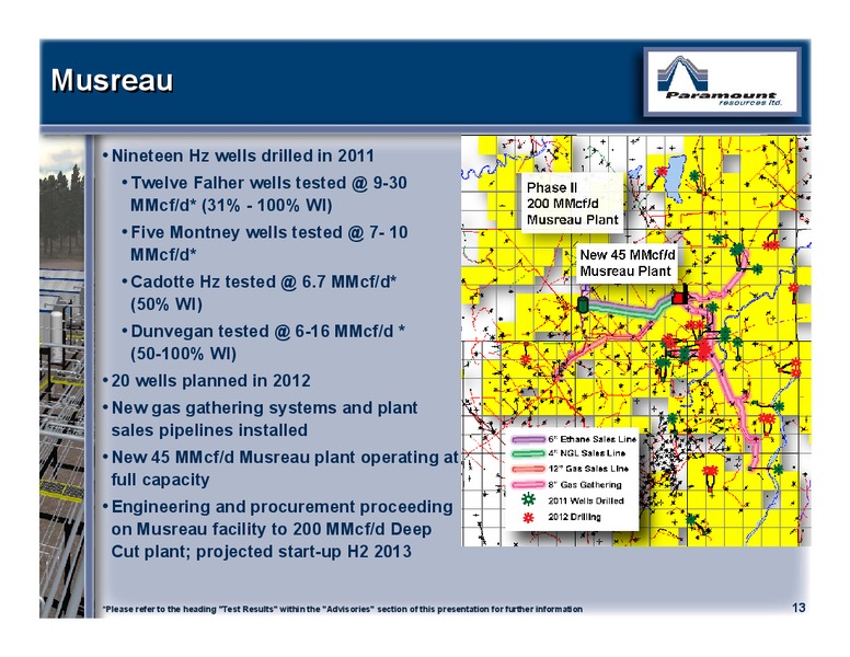 MAY 2012 ANNUAL GENERAL MEETING – Paramount Resources Ltd. – slide 12