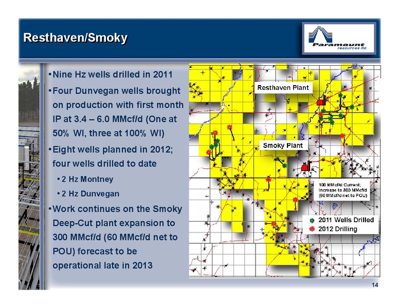 MAY 2012 ANNUAL GENERAL MEETING – Paramount Resources Ltd. – slide 13