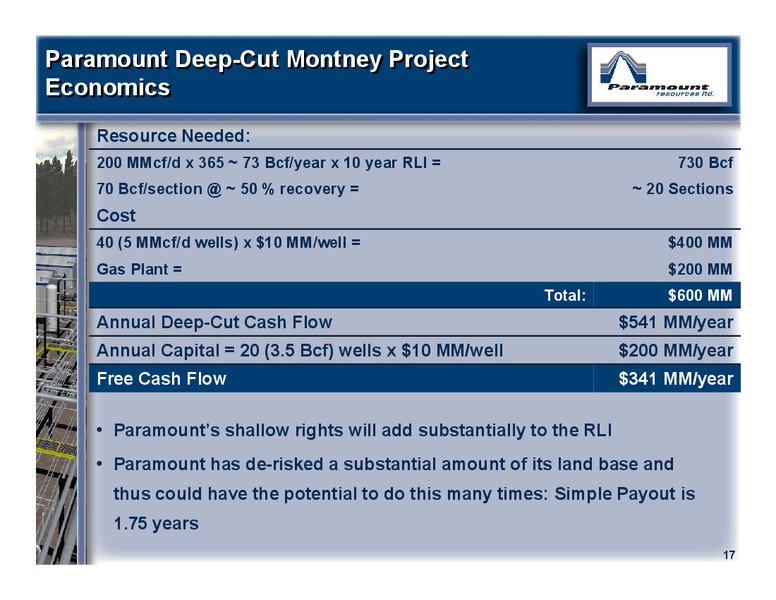 MAY 2012 ANNUAL GENERAL MEETING – Paramount Resources Ltd. – slide 16