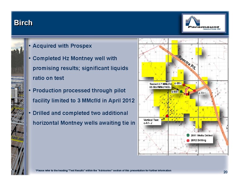 MAY 2012 ANNUAL GENERAL MEETING – Paramount Resources Ltd. – slide 19