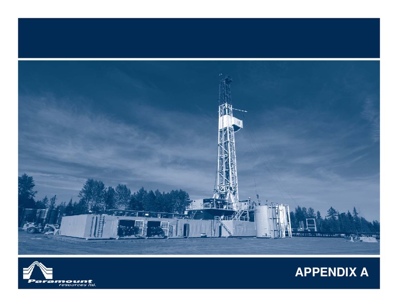 ANNUAL GENERAL MEETING – Paramount Resources Ltd. – slide 27