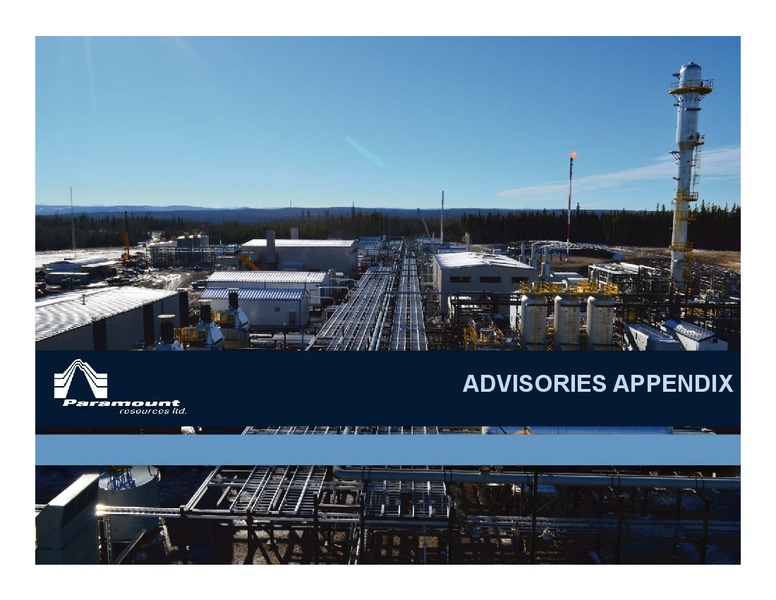INVESTOR PRESENTATION – Paramount Resources Ltd. – slide 37
