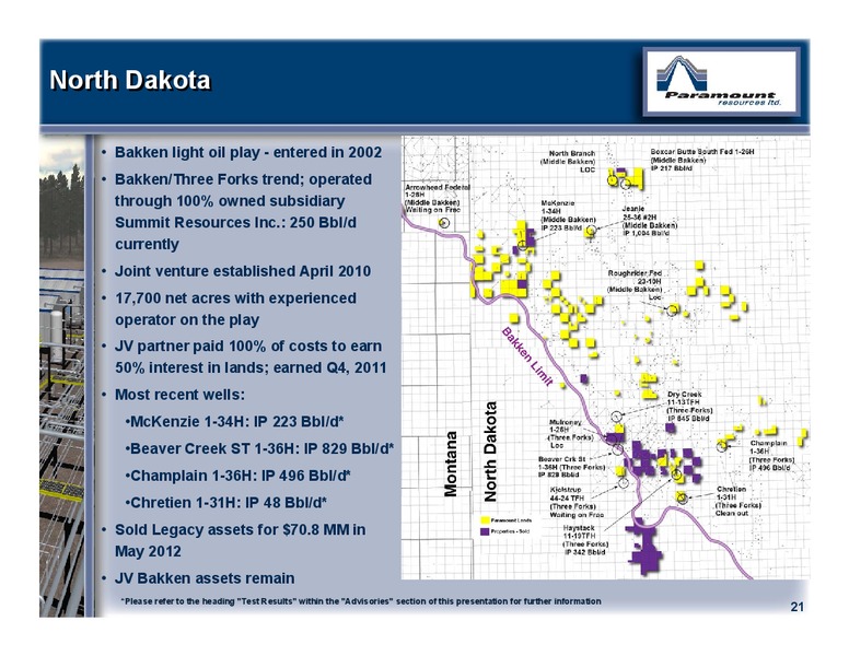 STIFEL NICOLAUS ENERGY CONFERENCE 2012 – Paramount Resources Ltd. – slide 20