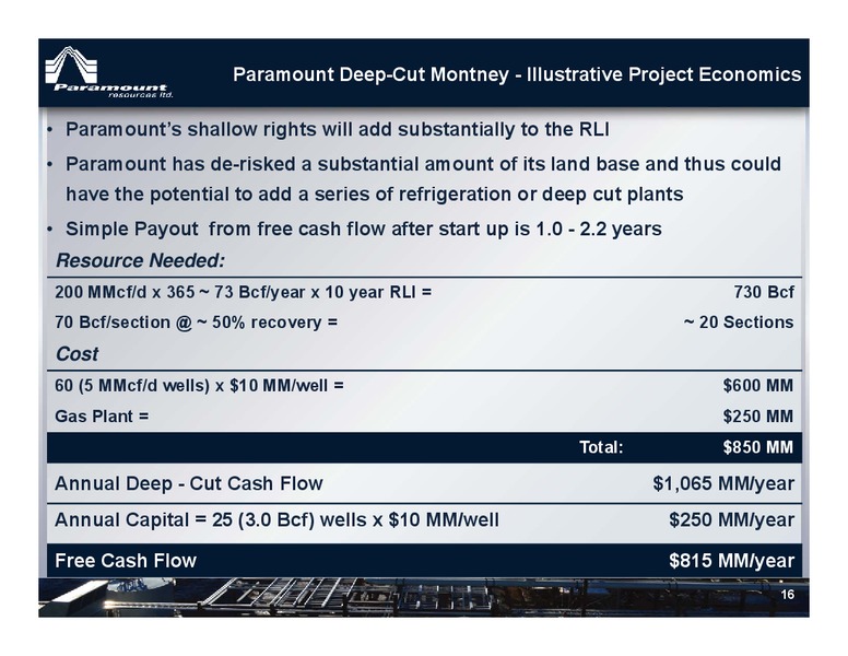 2014 Energy Conference – Paramount Resources Ltd. – slide 15