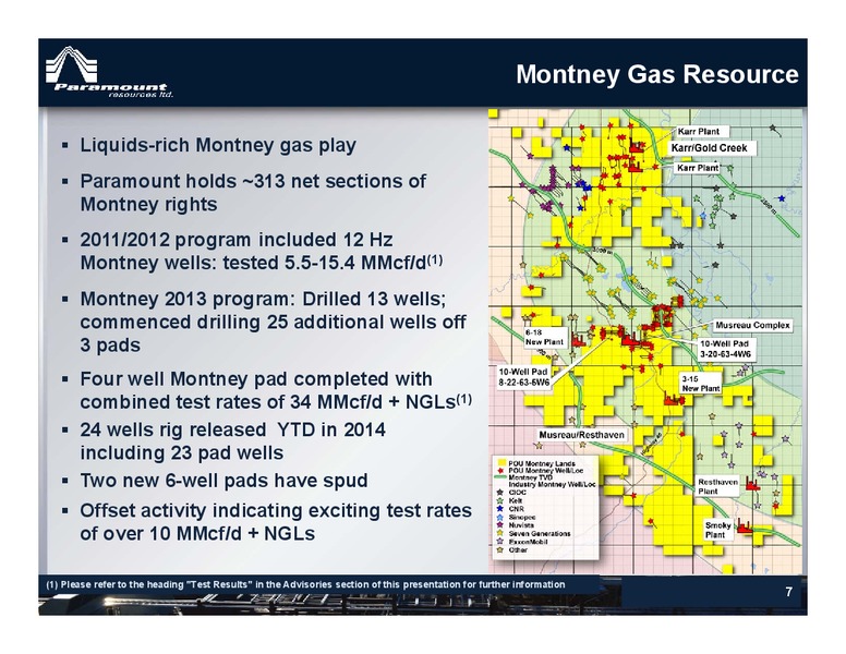 2014 Energy Conference Peters and Co Limited – Paramount Resources Ltd. – slide 6
