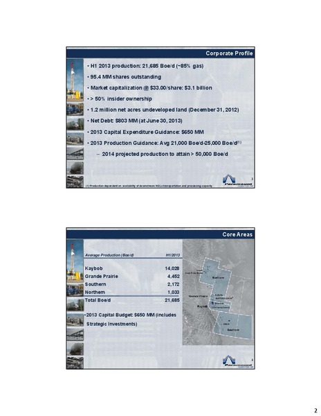 2013 ENERGY CONFERENCE PETERS & CO LIMITED – Paramount Resources Ltd. – slide 1