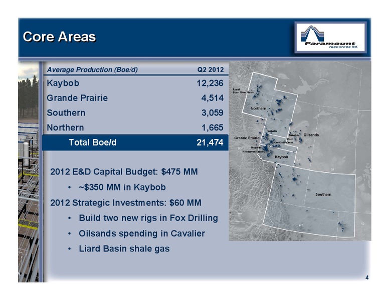 CANACCORD GENUITY GLOBAL RESOURCES CONFERENCE – Paramount Resources Ltd. – slide 3