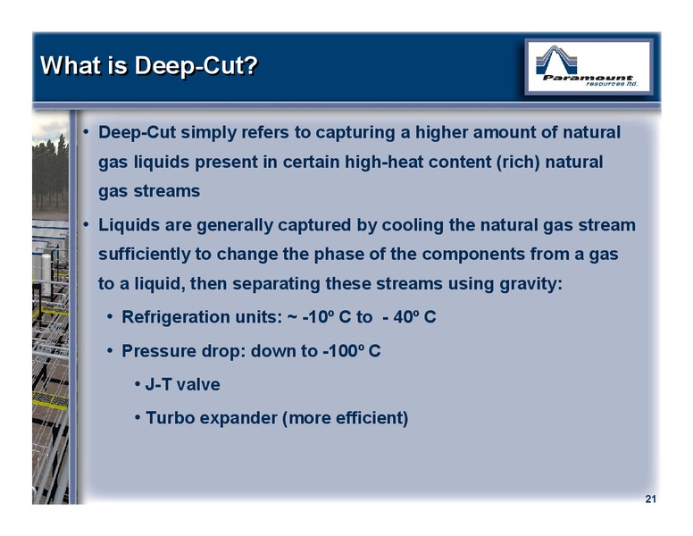 CANACCORD GENUITY GLOBAL RESOURCES CONFERENCE – Paramount Resources Ltd. – slide 20