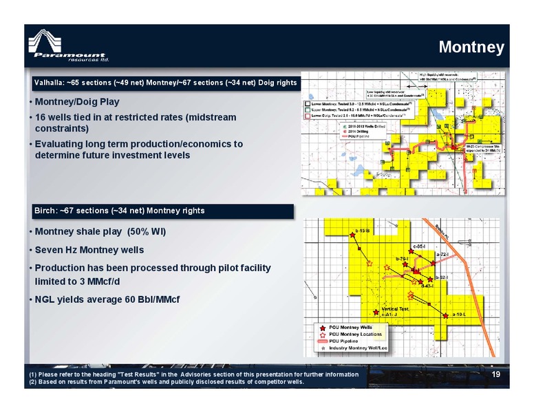 CORPORATE PRESENTATION – Paramount Resources Ltd. – slide 18