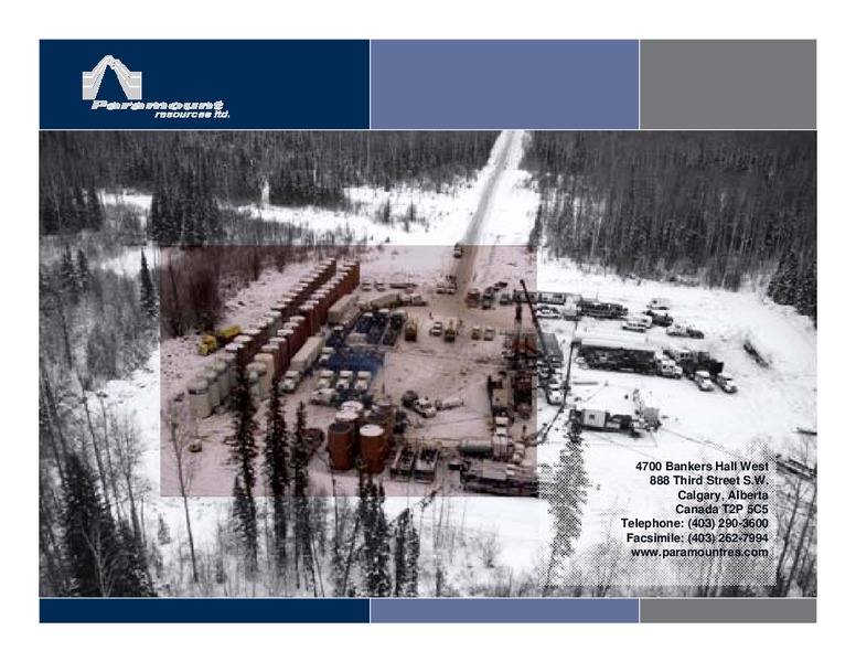 ENERGY GROWTH CONFERENCE – Paramount Resources Ltd. – slide 24
