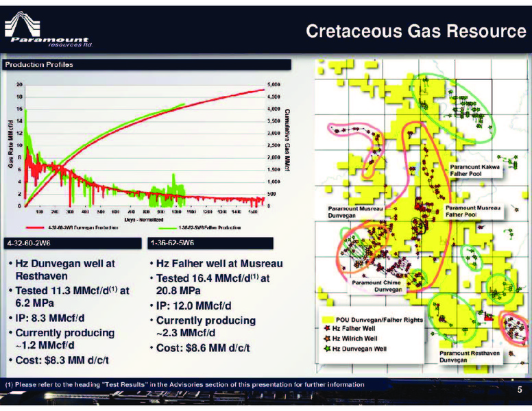 FIRSTENERGY CAPITAL ENERGY GROWTH CONFERENCE – Paramount Resources Ltd. – slide 5