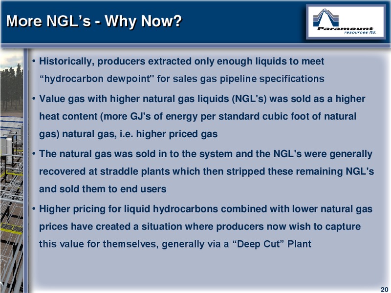 CAPP 2012 INVESTMENT SYMPOSIUM – Paramount Resources Ltd. – slide 19