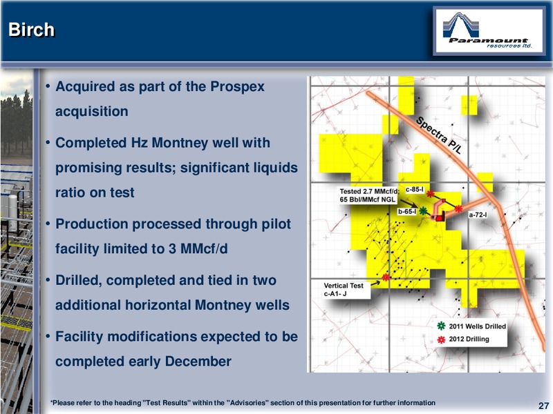 CAPP 2012 INVESTMENT SYMPOSIUM – Paramount Resources Ltd. – slide 26