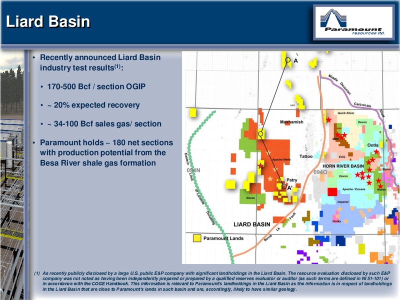 CAPP 2012 INVESTMENT SYMPOSIUM – Paramount Resources Ltd. – slide 33