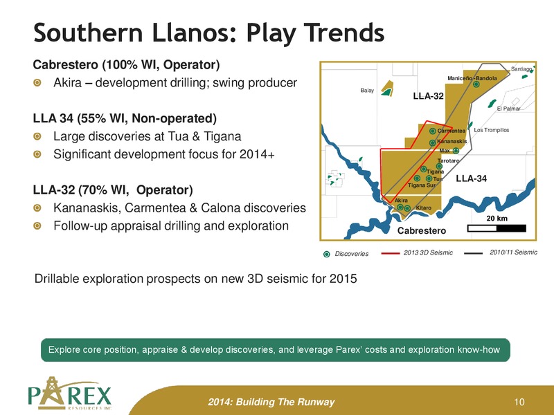 November 2014 Investor Presentation – Parex Resources, Inc. – slide 10