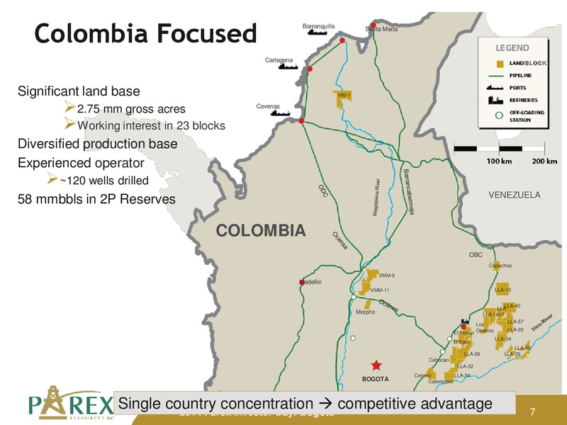 November 2014 Investor Presenation Update – Parex Resources, Inc. – slide 7