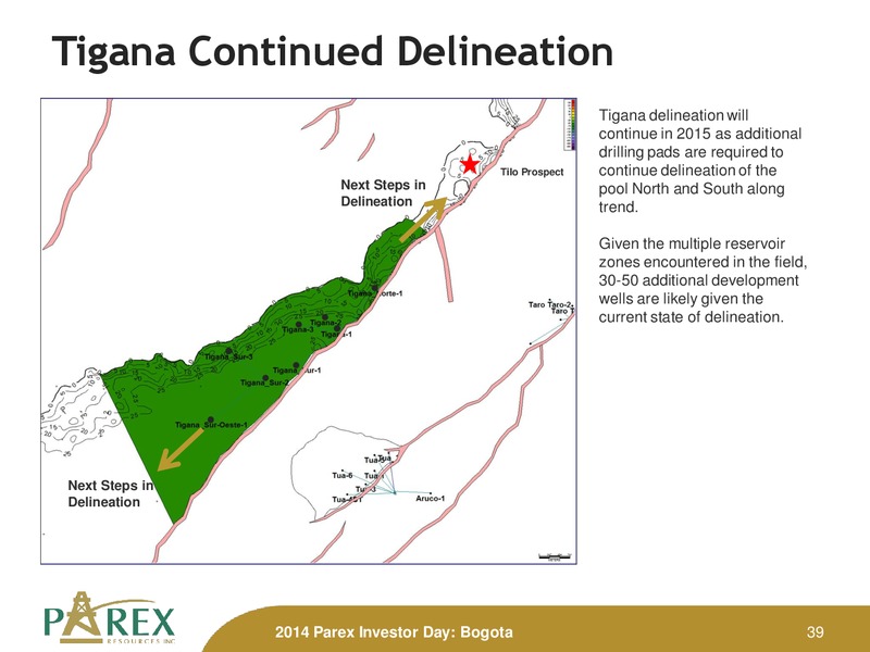 November 2014 Investor Presenation Update – Parex Resources, Inc. – slide 39