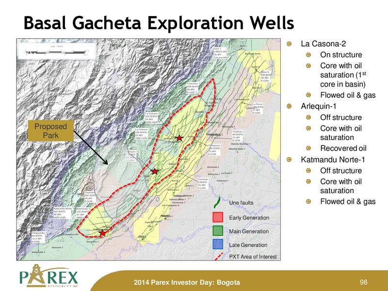 November 2014 Investor Presenation Update – Parex Resources, Inc. – slide 98
