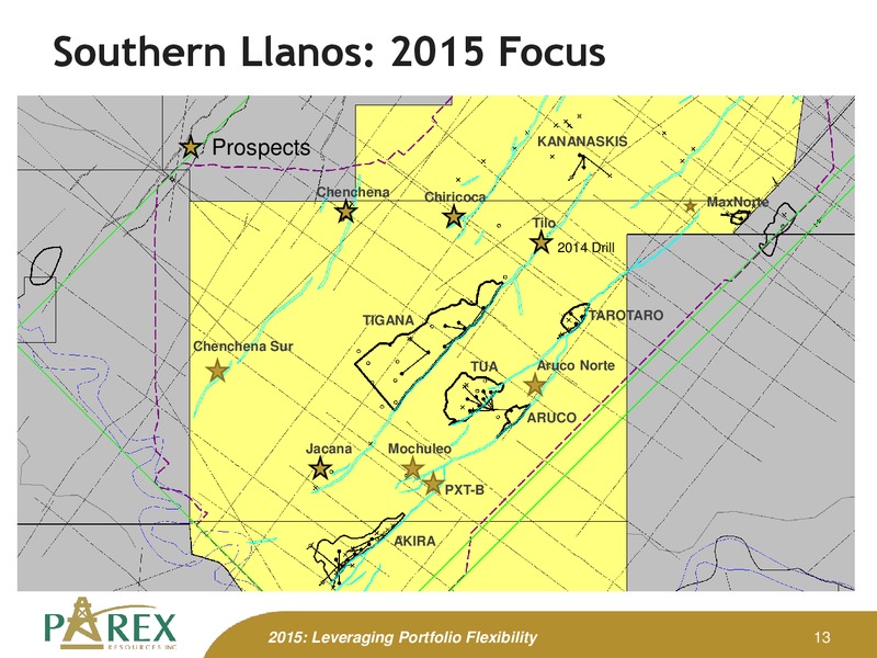 January 2014 Corporate Presentation Update – Parex Resources, Inc. – slide 13