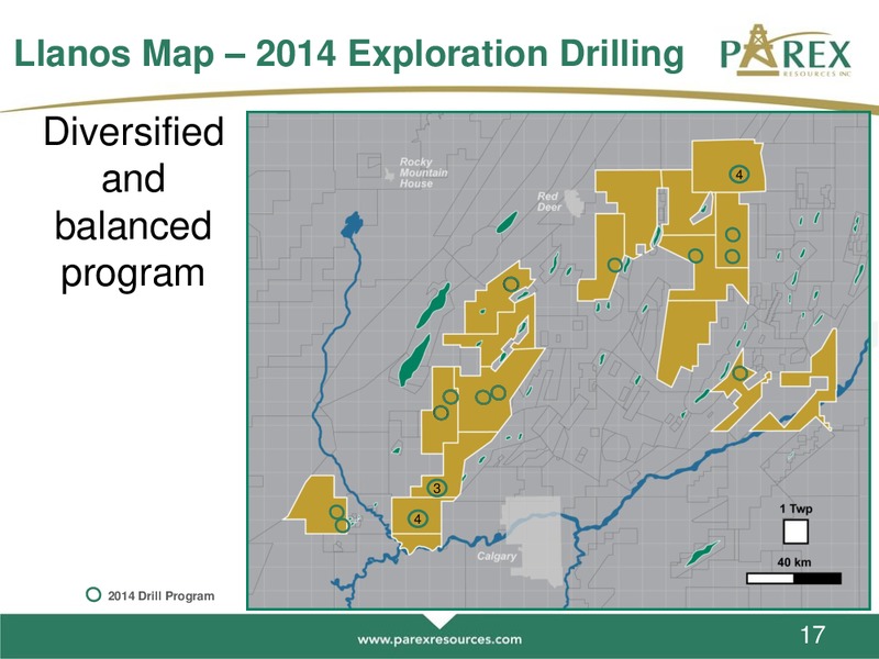 MAY 2014 ANNUAL GENERAL MEETING – Parex Resources, Inc. – slide 17