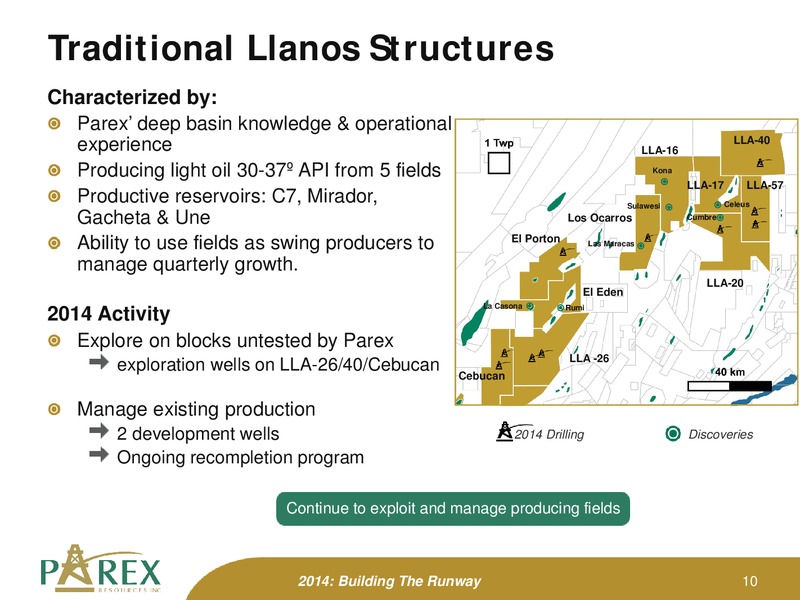SEPTEMBER 2014 CORPORATE PRESENTATION – Parex Resources, Inc. – slide 10