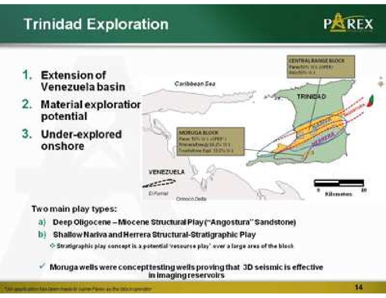 PETERS AND CO LIMITED 2011 NORTH AMERICAN OIL AND GAS CONFERENCE – Parex Resources, Inc. – slide 14