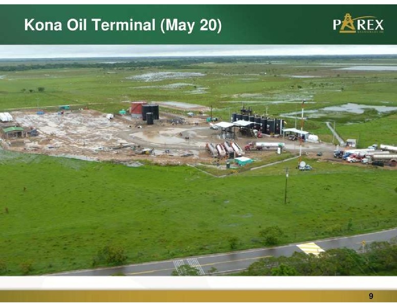 SEPTEMBER 2011 CORPORATE PRESENTATION – Parex Resources, Inc. – slide 9