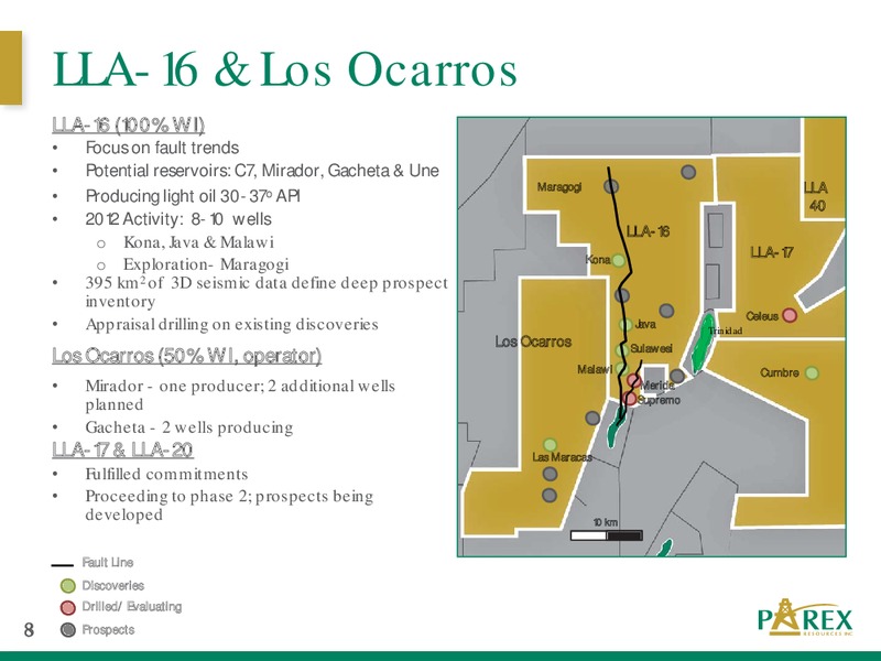 2012 PETERS AND CO LIMITED ENERGY CONFERENCE – Parex Resources, Inc. – slide 8