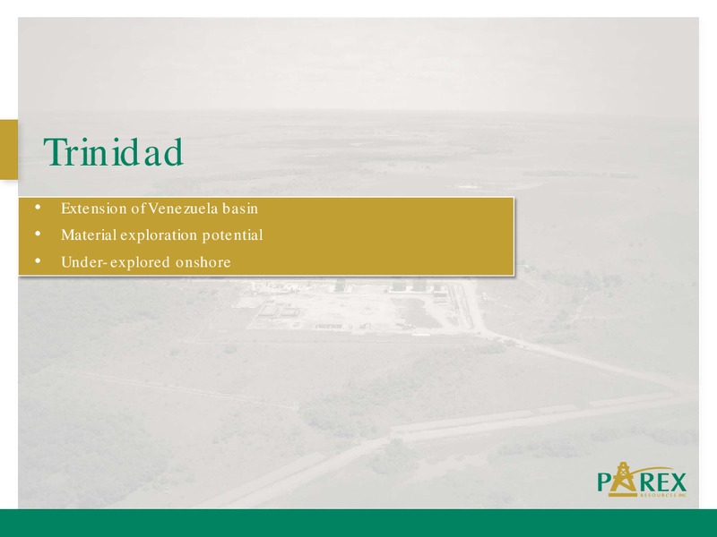 2012 PETERS AND CO LIMITED ENERGY CONFERENCE – Parex Resources, Inc. – slide 16