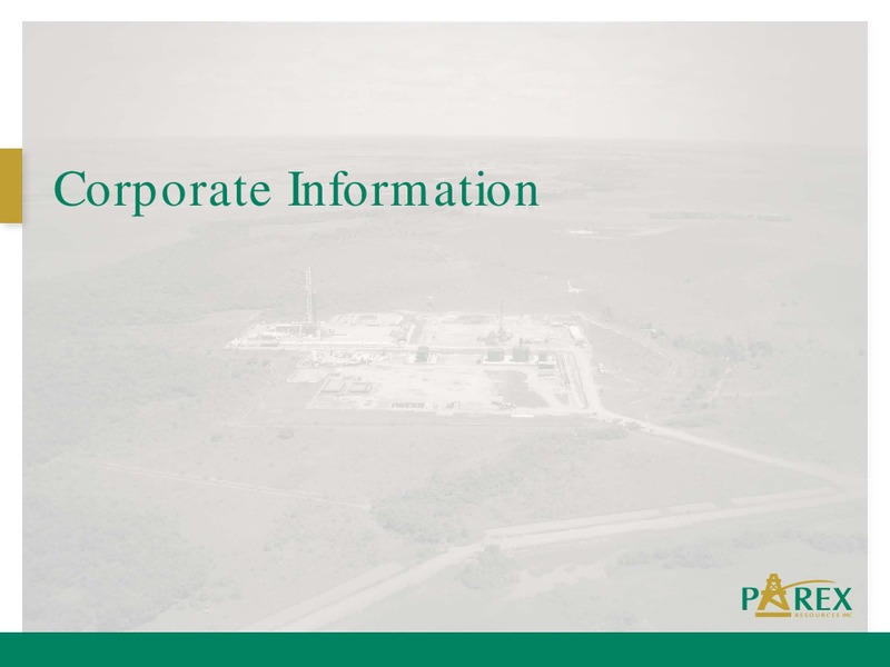 2012 PETERS AND CO LIMITED ENERGY CONFERENCE – Parex Resources, Inc. – slide 18