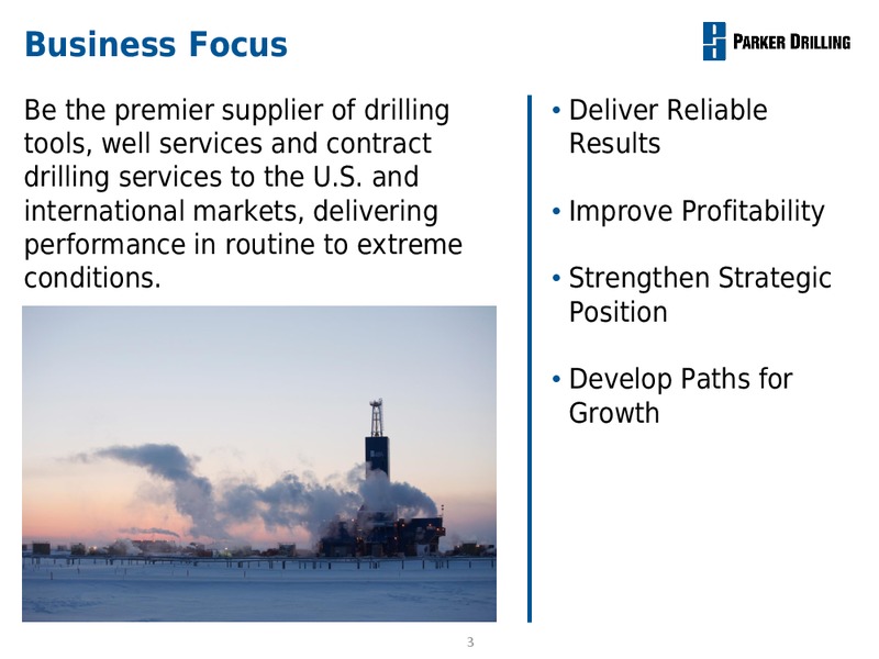 BUSINESS REVIEW – Parker Drilling Co. – slide 2
