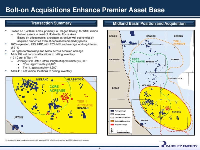 February 2015 Investor Presentation – Parsley Energy Inc. – slide 7