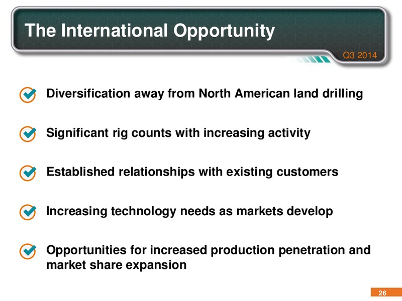 Q3 2014 INVESTOR PRESENTATION – Pason Systems Corp. – slide 25
